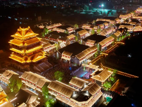山东莒国古城文旅夜游灯光，百万余人共赏千年雅韵